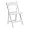 Emma and Oliver Set of 4 800 lb Weight Capacity Indoor/Outdoor Resin Folding Chairs